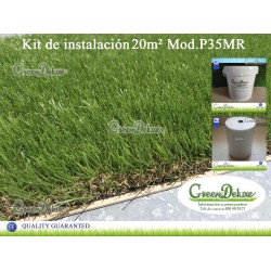 Kit 20m² césped artificial Greendeluxe Niza P35MR