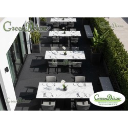 CÉSPED ARTIFICIAL NEGRO/PLATA B27