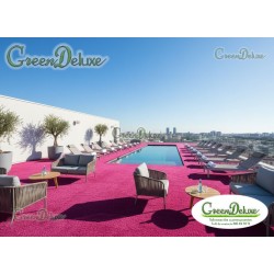 Césped Artificial Rosa Fucsia B27