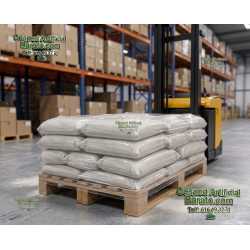 arena redondeada para relleno de césped artificial
