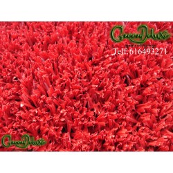 CÉSPED ARTIFICIAL ROJO M26