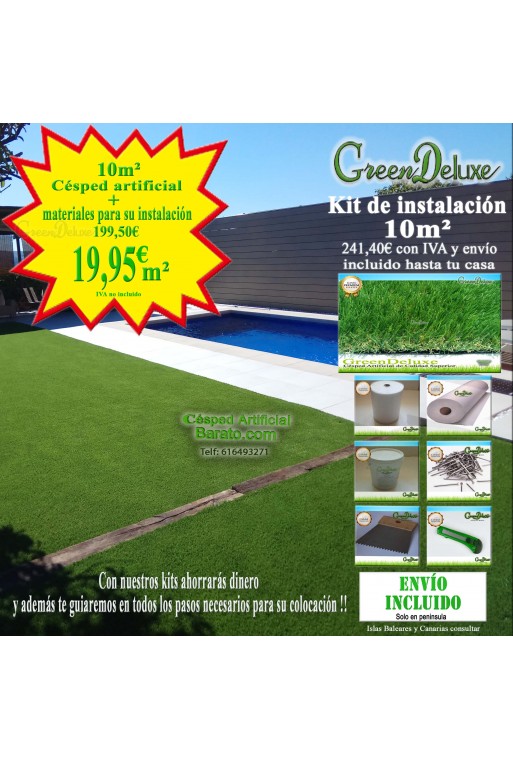 KIT DE CÉSPED ARTIFICIAL 10M² - GDN31