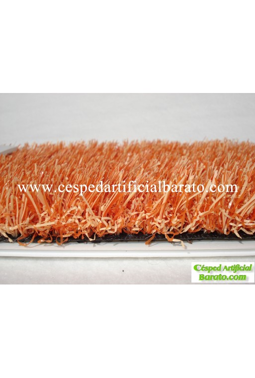 CESPED ARTIFICIAL COLOR NARANJA