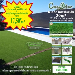 KIT DE CÉSPED ARTIFICIAL 30M² - GDN31