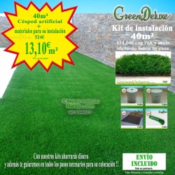 CÉSPED ARTIFICIAL KIT DE  40M² - GDN39SC