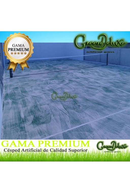 KIT CÉSPED ARTIFICIAL PISTA DE PÁDEL FIBRILADO 12MM COLOR VERDE + MATERIAL DE INSTALACIÓN